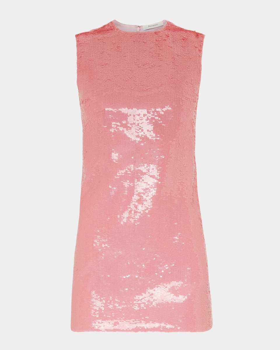 Sequined Mini Shift Dress